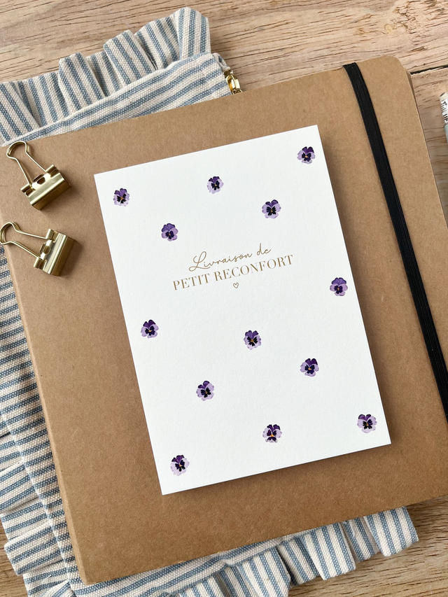 Carte postale Pulsion créative - Livraison de petit réconfort