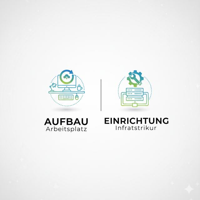 Aufbau Büro & Vernetzung