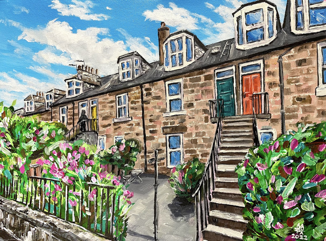 X4 Prints - The Colonies, Edinburgh 8"x10" (£7.50 per unit)