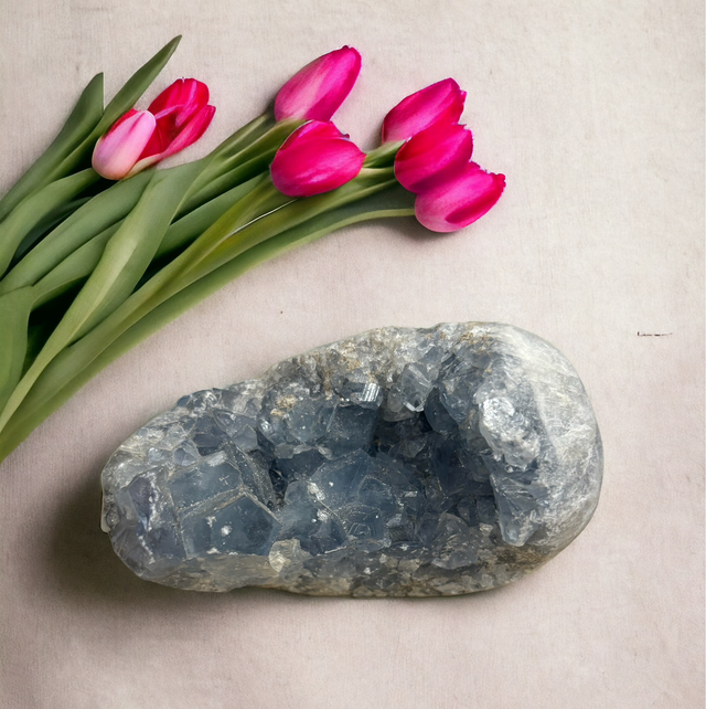 Géode Célestine ( pierre des Anges )