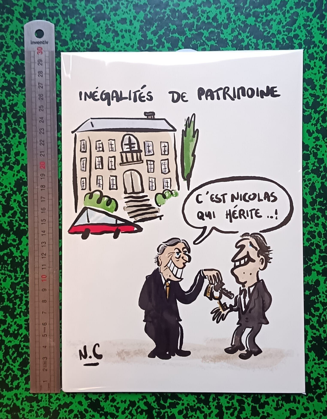 Tirage - A4 - Inégalité de patrimoine - N.C dessinateur