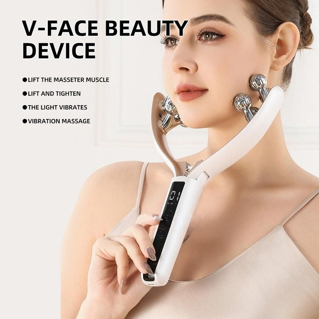EMS Microcurrent V-Face Roller Massager – English Version