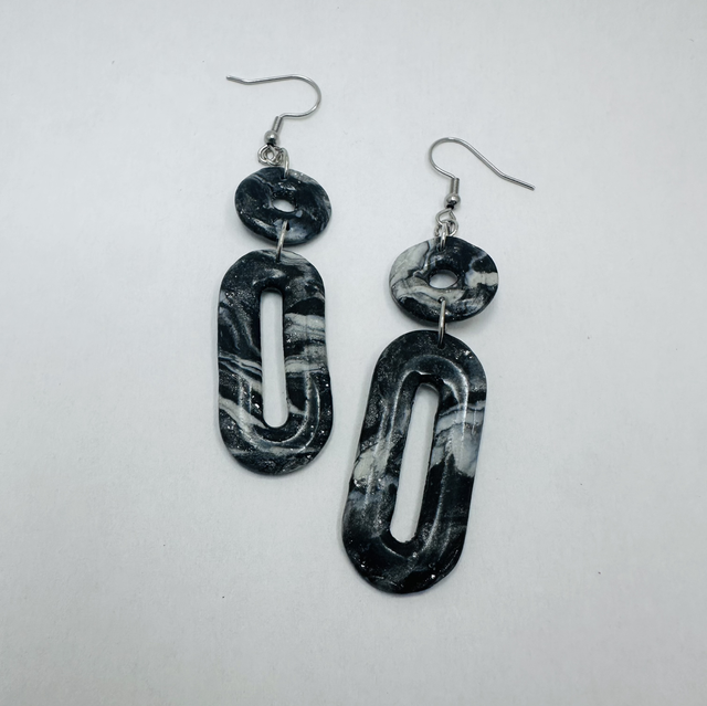 Ornement - marbré noir