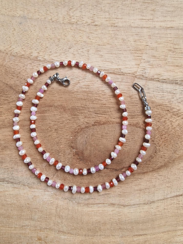 Pearl & Pop Sunset mini argent