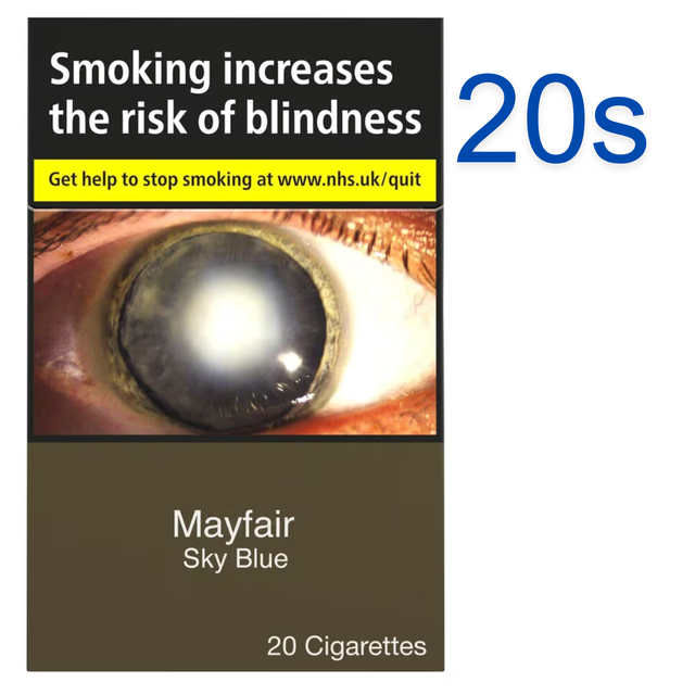 Mayfair Sky Blue Cigarettes, 20s