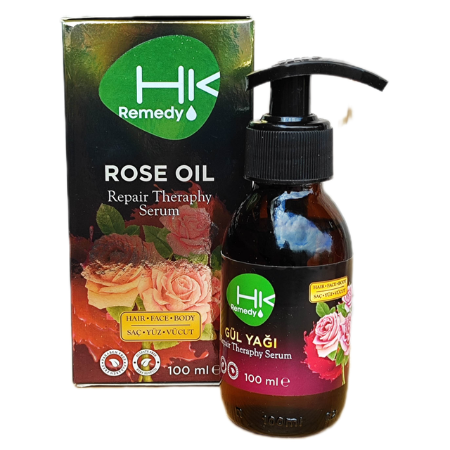 HK REMEDY Serum Regenerujące OLEJEK RÓŻANY Włosy Twarz Ciało 100ml