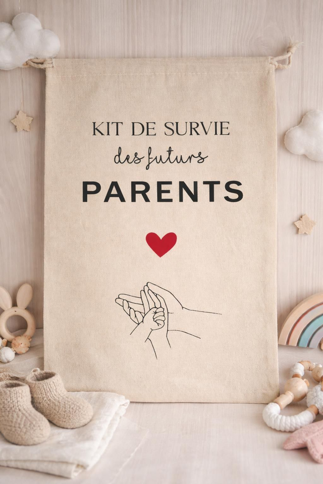 Kit de survie des futurs parents – Cadeau original grossesse &amp; baby shower