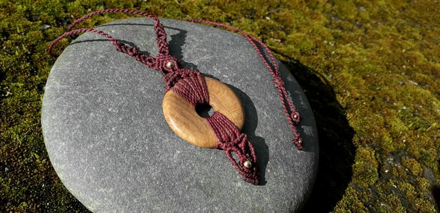 Collier • donut jaspe paysage