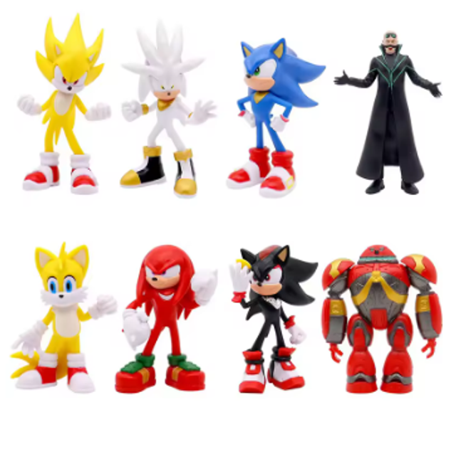 Sonic The Hedgehog figuren set 8 stuks (12cm)