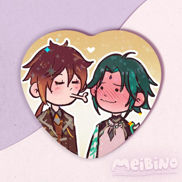 zhongli x xiao kissu