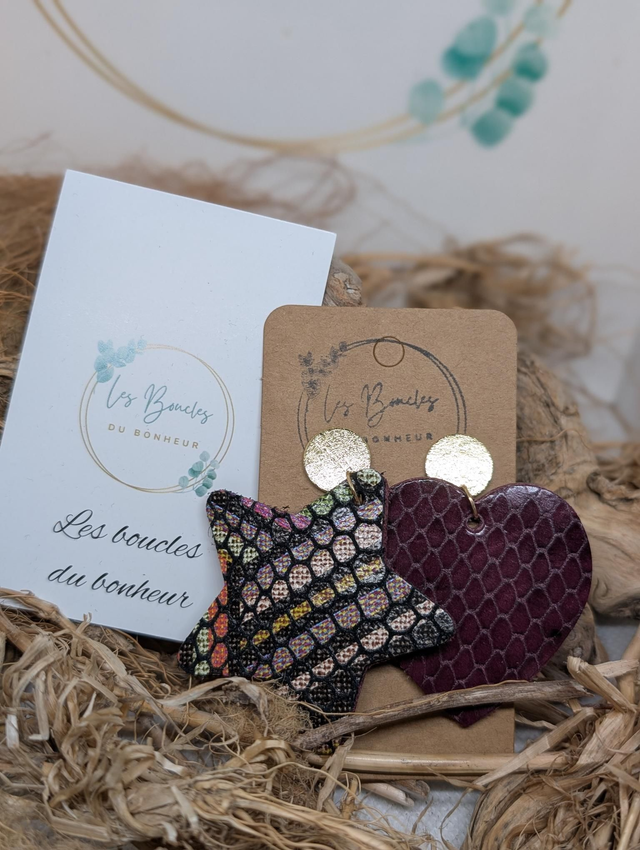 Boucles d&#039;oreilles Asymétrique zk129