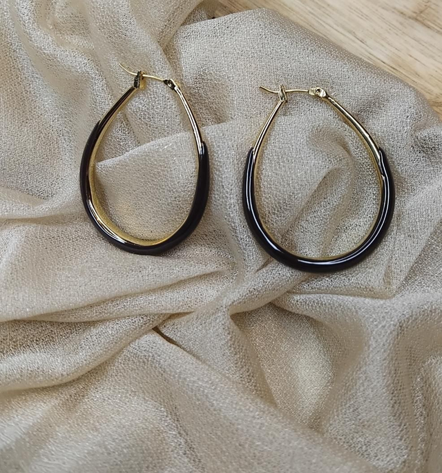 Boucles d'oreilles en acier inoxydable  