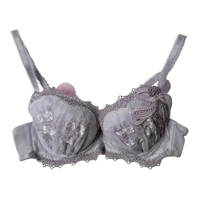 Purple bow appliqué Japanese Bra UK 30B 
