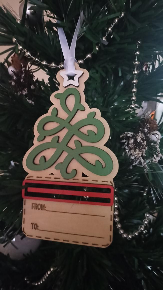 Carte à étrennes - Sapin