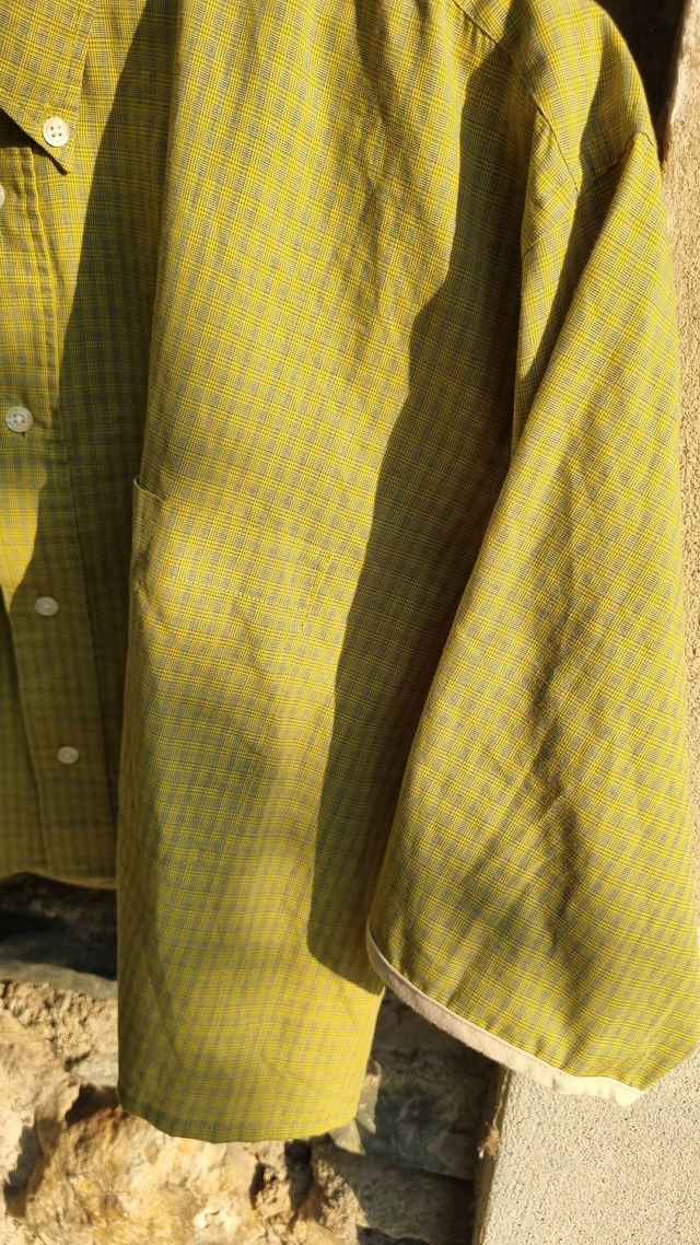 Chemise upcyclée verte