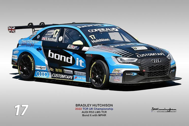 C220909 Audi RS3 LMS TCRUK22 Bond it with MPHR #17 Bradley HUTCHISON