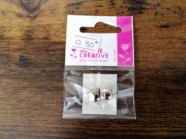 2 embouts cloche 8mm argent 