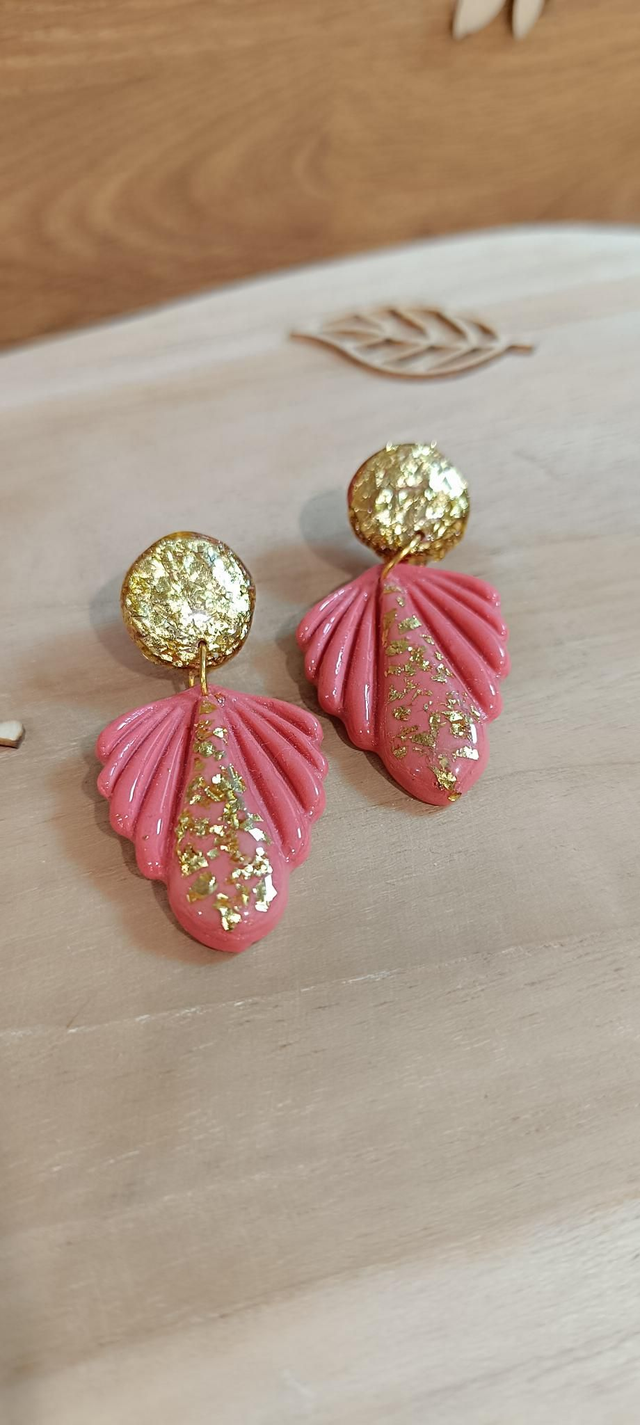 Boucles d&#039;oreilles - Corail 
