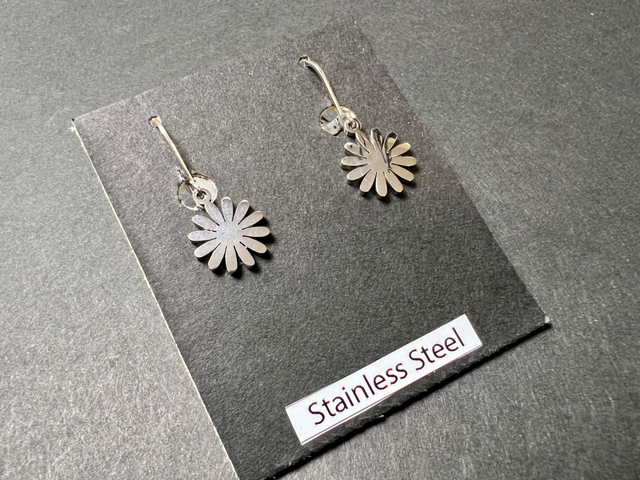 Flower drop Earrings | Stainless Steel