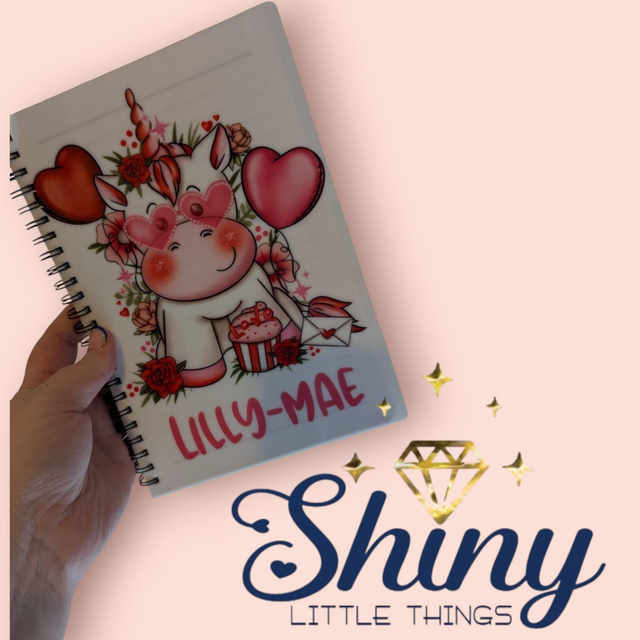 A5 Personalised Valentine's Notebook