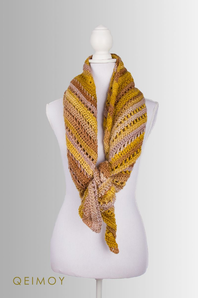 Handgehaakte driehoekssjaal