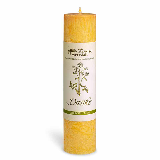 Allgäuer Heilkräuterkerze „Danke“