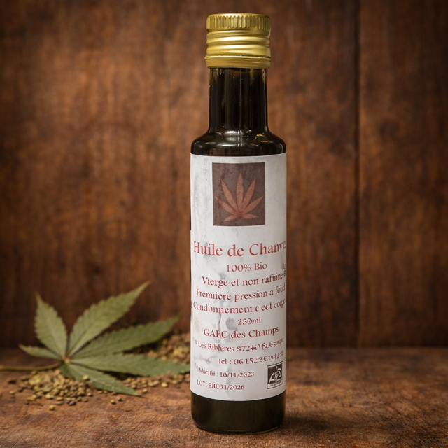 Huile de chanvre bio 250 ml