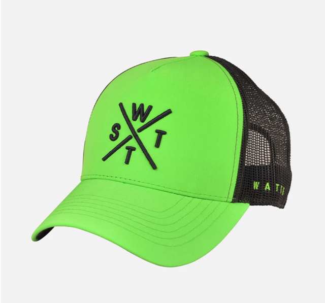CASQUETTE WATTS TRIBE - VERT FLUO
