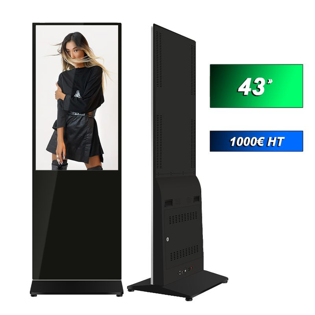 Totem publicitaire multimédia - 2K FULL HD - 43"
