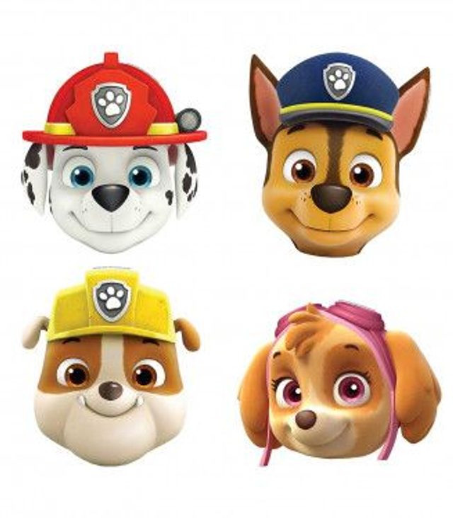 PARTY ,  6 MASCHERINA VISO  PAW PATROL