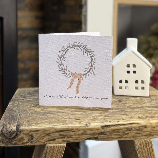 Gingerbread Village -  Merry Christmas &amp; Happy New Year Greetings Carc