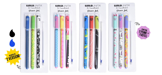 Set 3 Penne Cancellabili + Refill