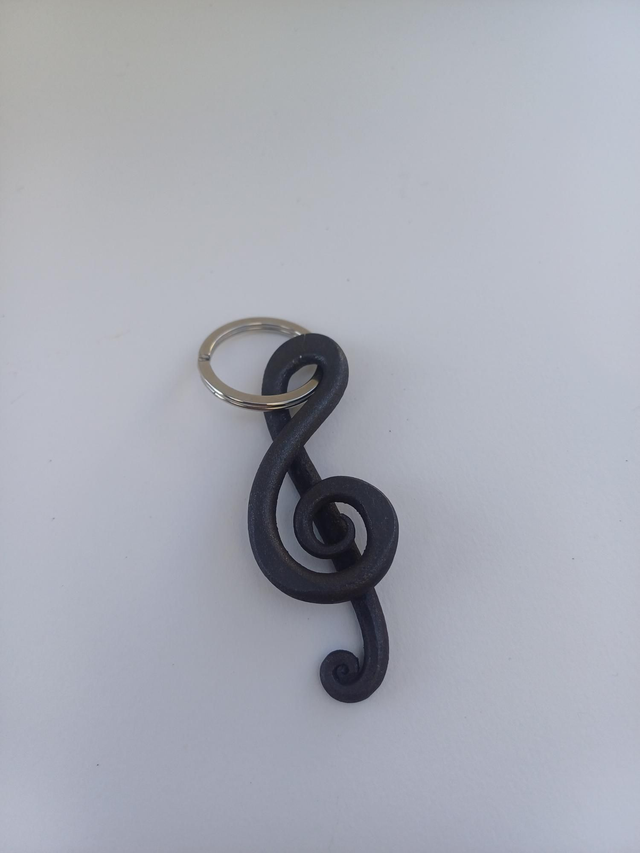 Porte clé clé de sol 