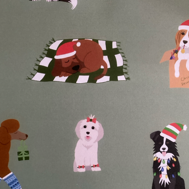 Christmas Dogs giftwrap