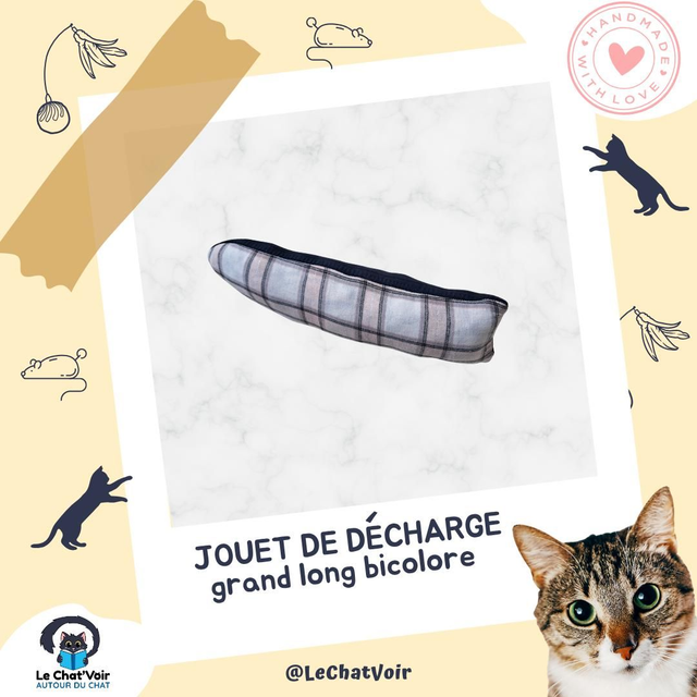 Jouet de décharge (grand, bicolore)