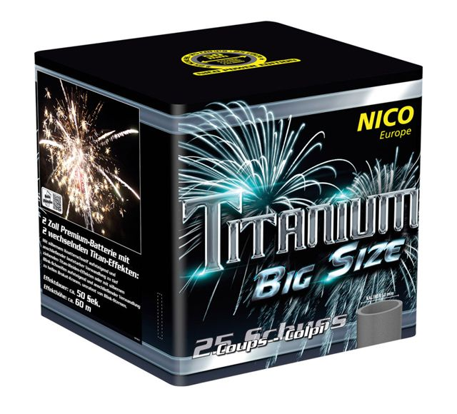 Titanium Big Size - 25 Schuss