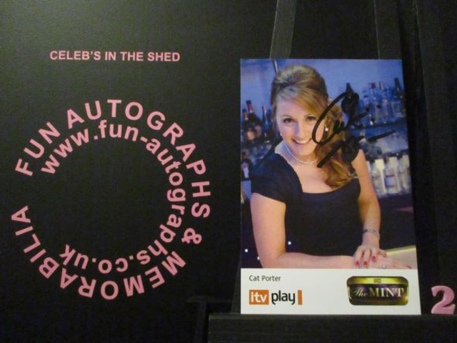 Cat Porter Authentic Autographed The Mint 6x4 Cast Card (2)