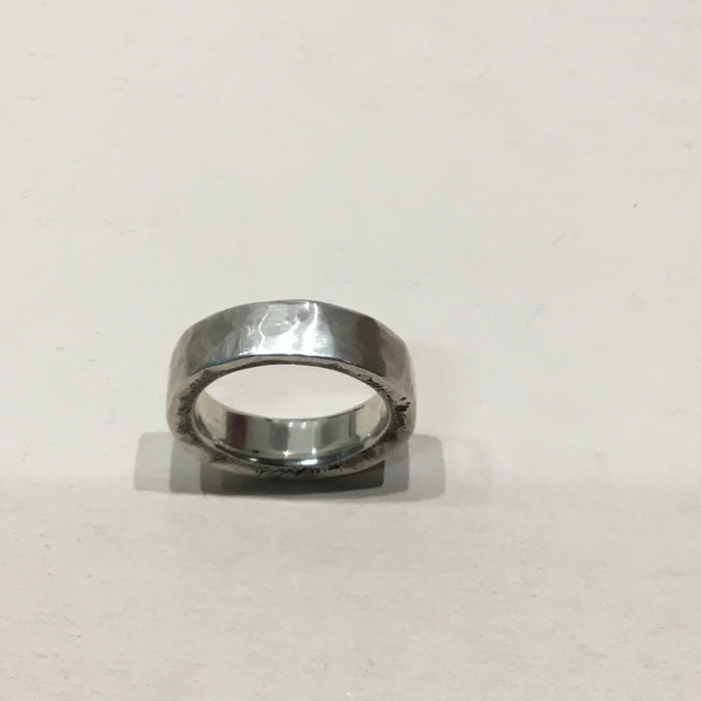 Big silver ring men 