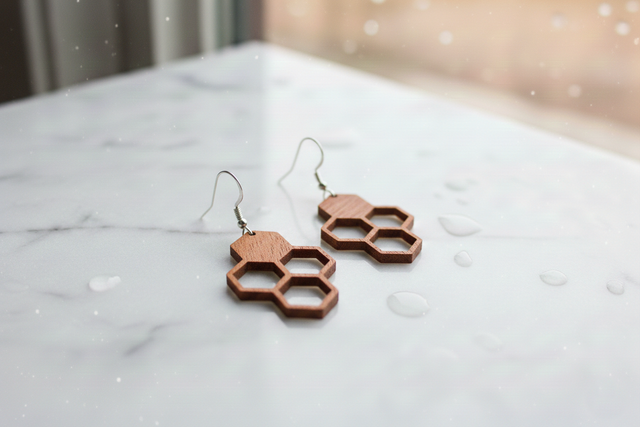 BOUCLE D'OREILLE N°6 : Ruche #3