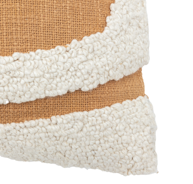 Embroidered Cushion Apricot