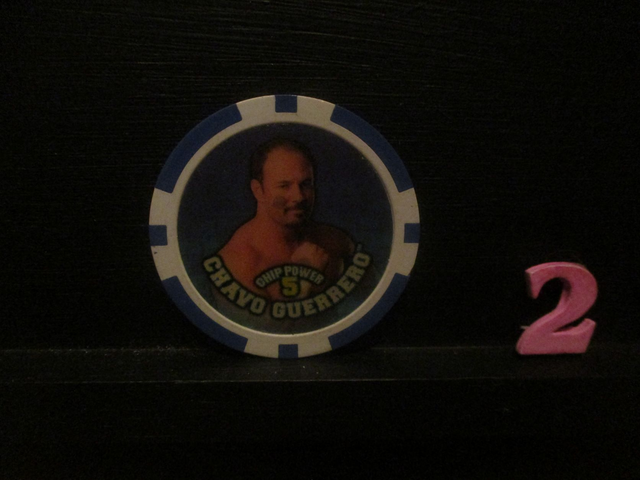 Chavo Guerrero - Chip Power 5 Original Wrestling Chipz (2)(SEE PIC)
