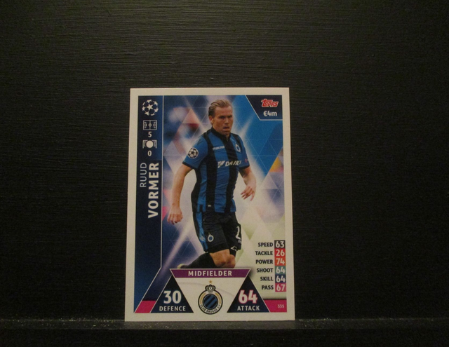 Ruud Vormer - UEFA Champions League Match Attax 2018/19 Original Trading Card #335