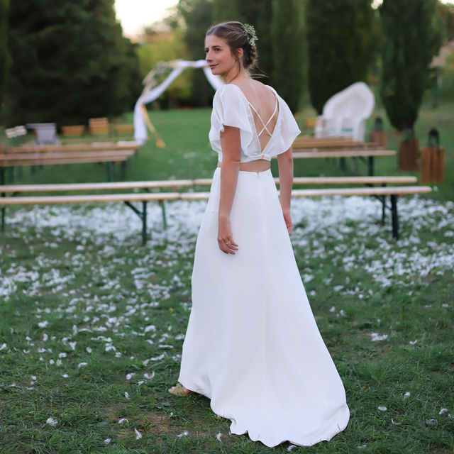Perrine – robe de mariée occasion – T.M/38