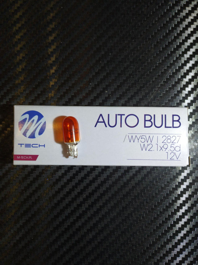 M-TECH Glassockellampe Orange WY5W W2.1x9.5d ( 12V 5 Watt ) Bulk