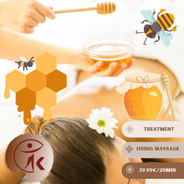 Treatment - Honig 🍯 Massage 20min plus 10min Nachruhen mit Honigwärme