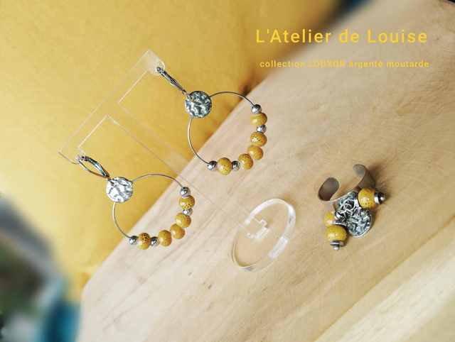 LOUXOR argentée moutarde 