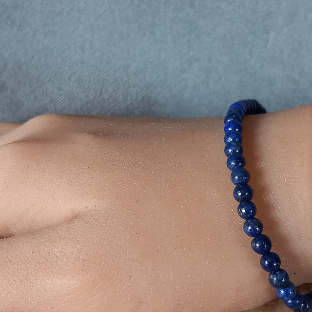 Bracelet ajustable en Lapis Lazuli