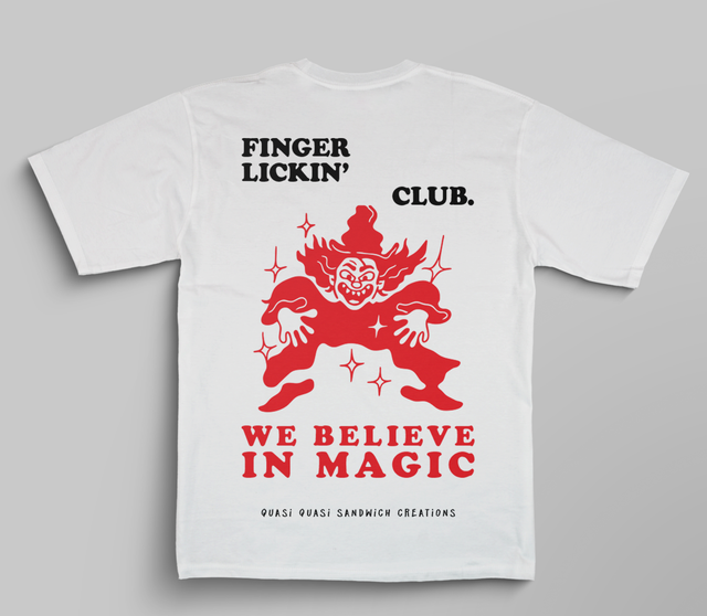 FINGER LICKIN&#039; CLUB TEE - WHITE