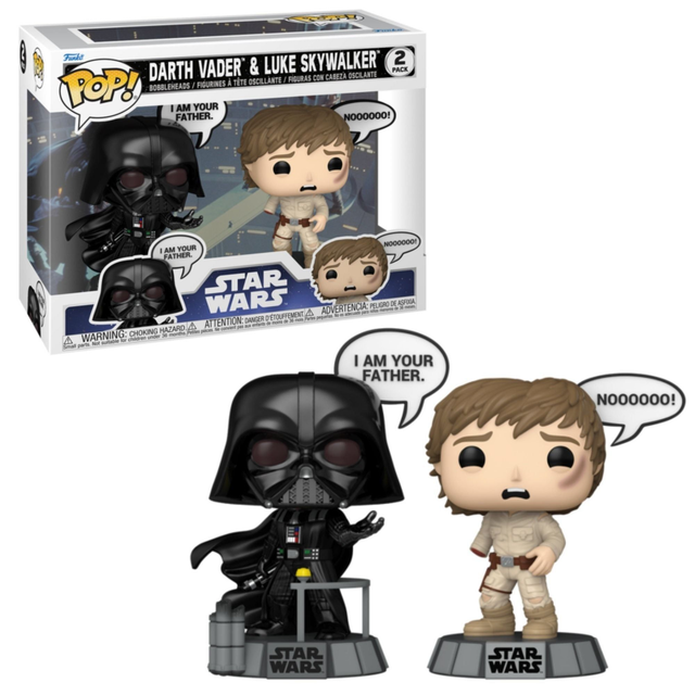 Star Wars: Darth Vader &amp; Luke Skywalker 2-Pack Pop! 