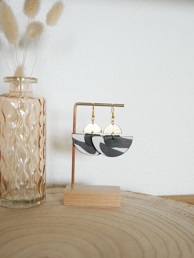 ZÉLIE zébré noir / blanc